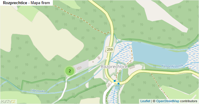 Rozprechtice - mapa firem