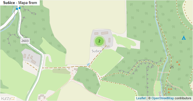 Sušice - mapa firem