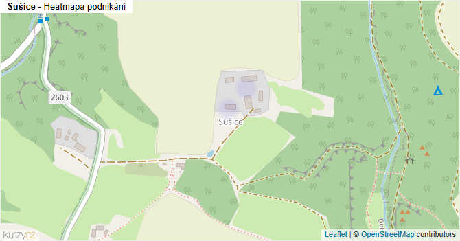 Sušice - mapa podnikání