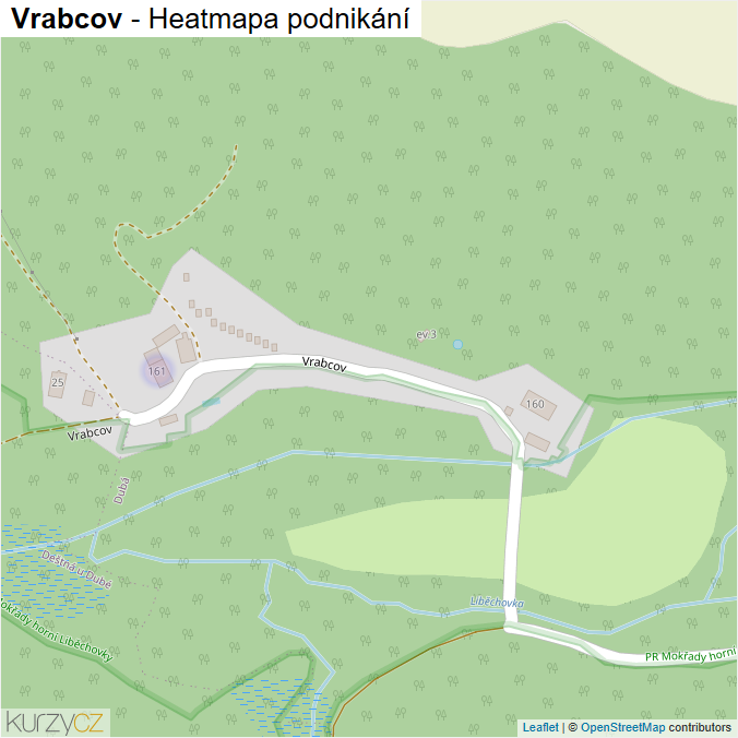 Mapa Vrabcov - Firmy v ulici.