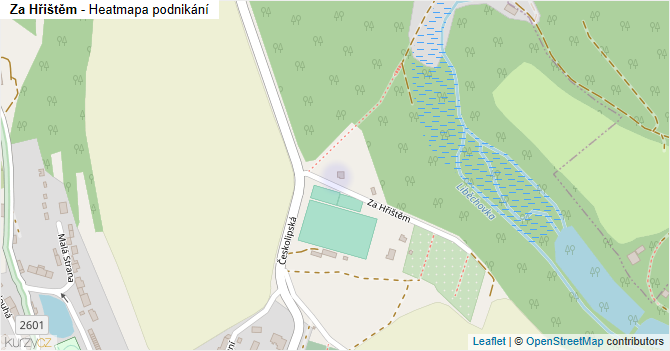 Za Hřištěm - mapa podnikání