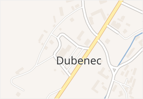 Dubenec v obci Dubenec - mapa části obce