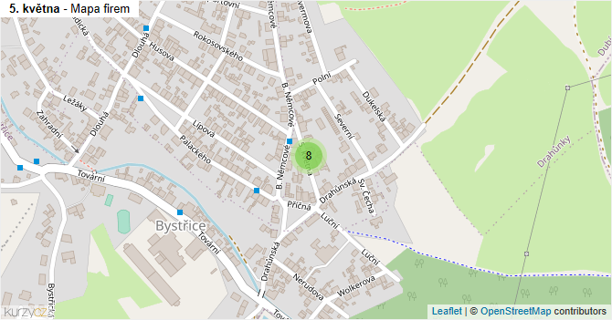 5. května - mapa firem