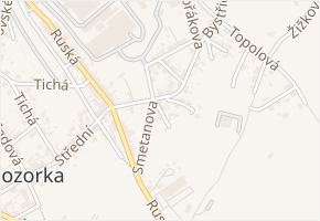 Družstevní v obci Dubí - mapa ulice