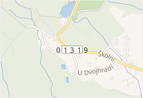 Dvojhradí v obci Dubí - mapa ulice