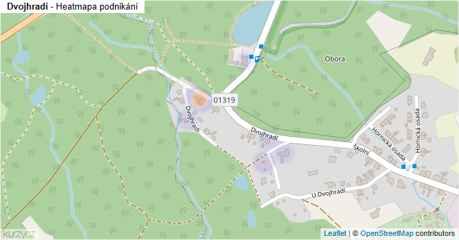 Dvojhradí - mapa podnikání
