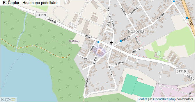 K. Čapka - mapa podnikání