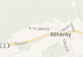 K. H. Máchy v obci Dubí - mapa ulice