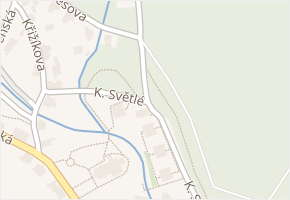 K. Světlé v obci Dubí - mapa ulice
