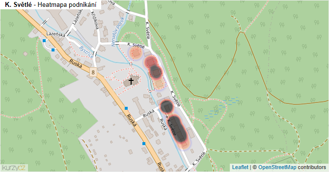 K. Světlé - mapa podnikání
