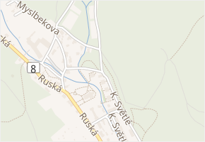 Karolíny Světlé v obci Dubí - mapa ulice