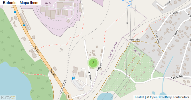Kolonie - mapa firem