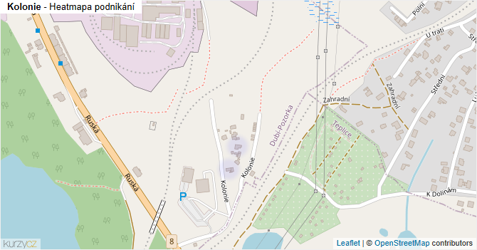 Kolonie - mapa podnikání