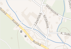Lázeňská v obci Dubí - mapa ulice