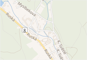 Na Konečné v obci Dubí - mapa ulice