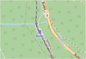 Nádražní v obci Dubí - mapa ulice