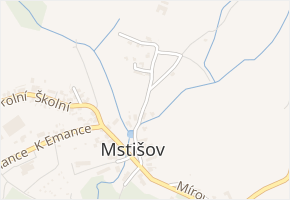 Pod lesem v obci Dubí - mapa ulice