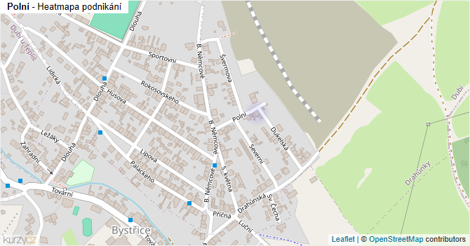 Polní - mapa podnikání