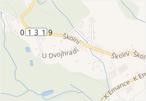 U Dvojhradí v obci Dubí - mapa ulice