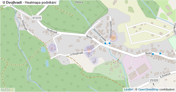 U Dvojhradí - mapa podnikání
