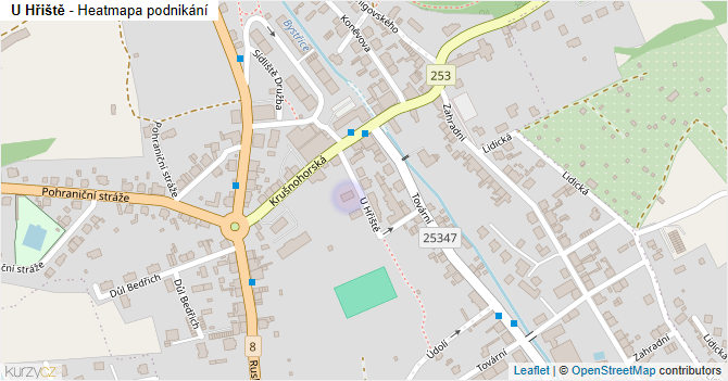 U Hřiště - mapa podnikání