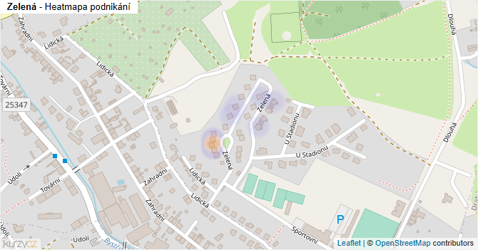 Zelená - mapa podnikání