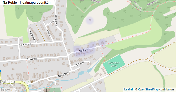 Na Pekle - mapa podnikání