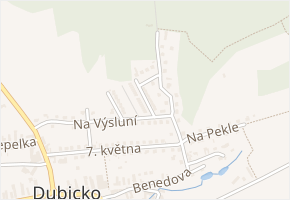 U Lesa v obci Dubicko - mapa ulice
