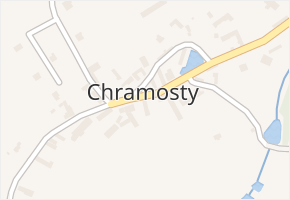Chramosty v obci Dublovice - mapa části obce