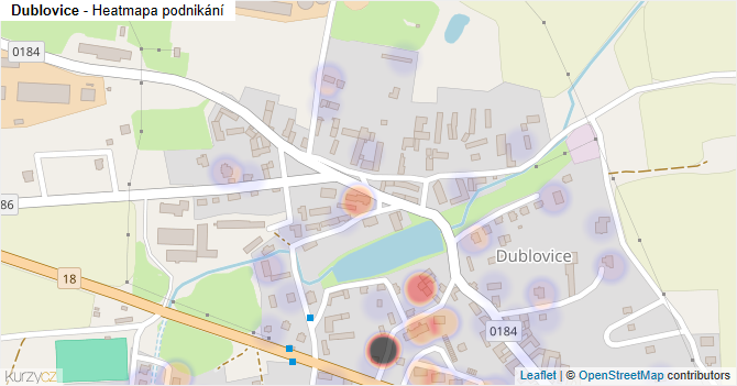 Dublovice - mapa podnikání