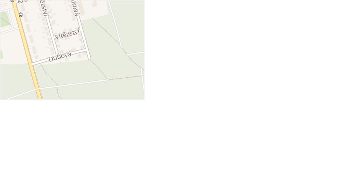 Dubová v obci Dubňany - mapa ulice