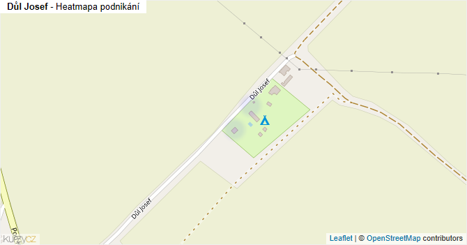 Důl Josef - mapa podnikání