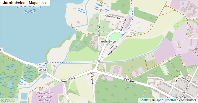 Jarohněvice - mapa ulice