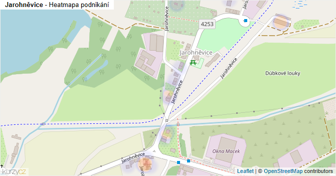 Jarohněvice - mapa podnikání