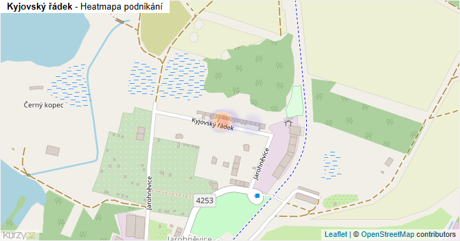 Kyjovský řádek - mapa podnikání