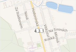 Sportovní v obci Dubňany - mapa ulice
