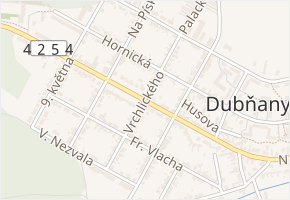Vrchlického v obci Dubňany - mapa ulice