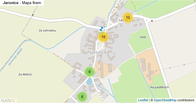 Jaronice - mapa firem