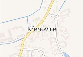 Křenovice v obci Dubné - mapa části obce