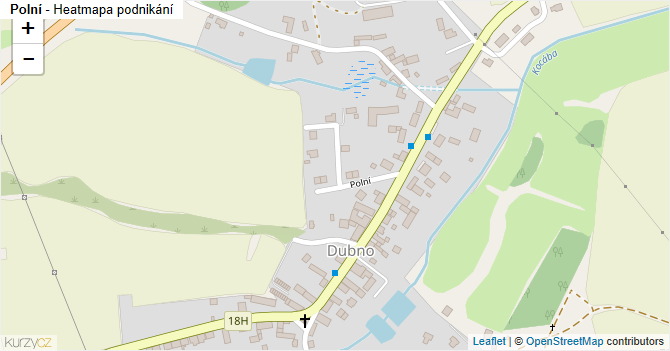 Polní - mapa podnikání