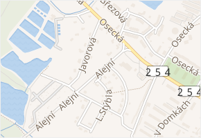 Alejní v obci Duchcov - mapa ulice