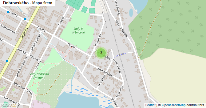 Dobrovského - mapa firem