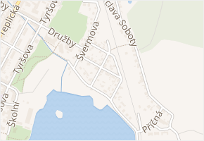 Holubova v obci Duchcov - mapa ulice