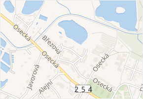 Jabloňová v obci Duchcov - mapa ulice