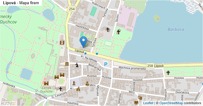 Lípová - mapa firem
