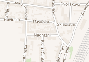 Nádražní v obci Duchcov - mapa ulice