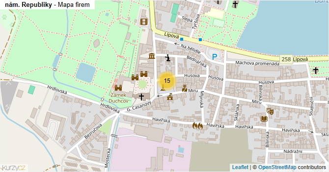nám. Republiky - mapa firem