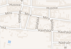 Sklářská v obci Duchcov - mapa ulice
