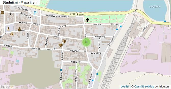Studniční - mapa firem