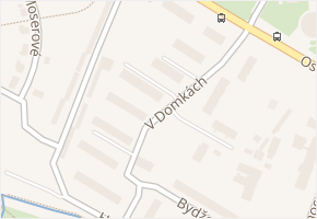 V Domkách v obci Duchcov - mapa ulice